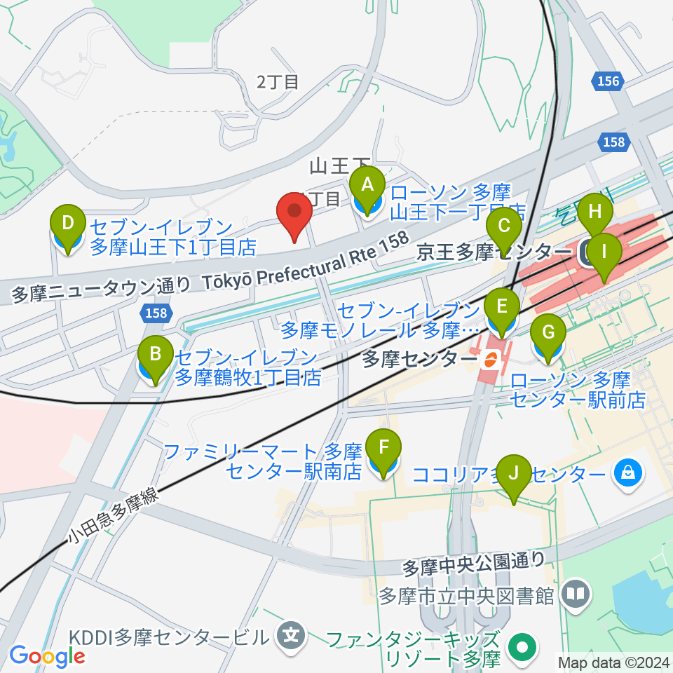 スタジオAnida周辺のコンビニエンスストア一覧地図