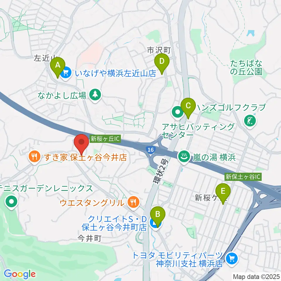山響楽器店 美立橋教室周辺のコンビニエンスストア一覧地図
