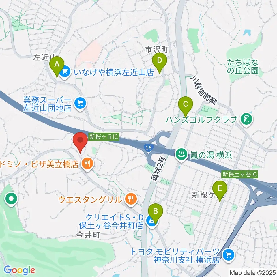 山響楽器店 美立橋教室周辺のコンビニエンスストア一覧地図