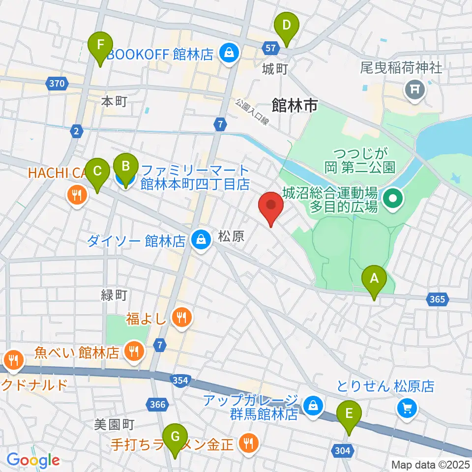 オトワ楽器 ハミングパーク松原周辺のコンビニエンスストア一覧地図