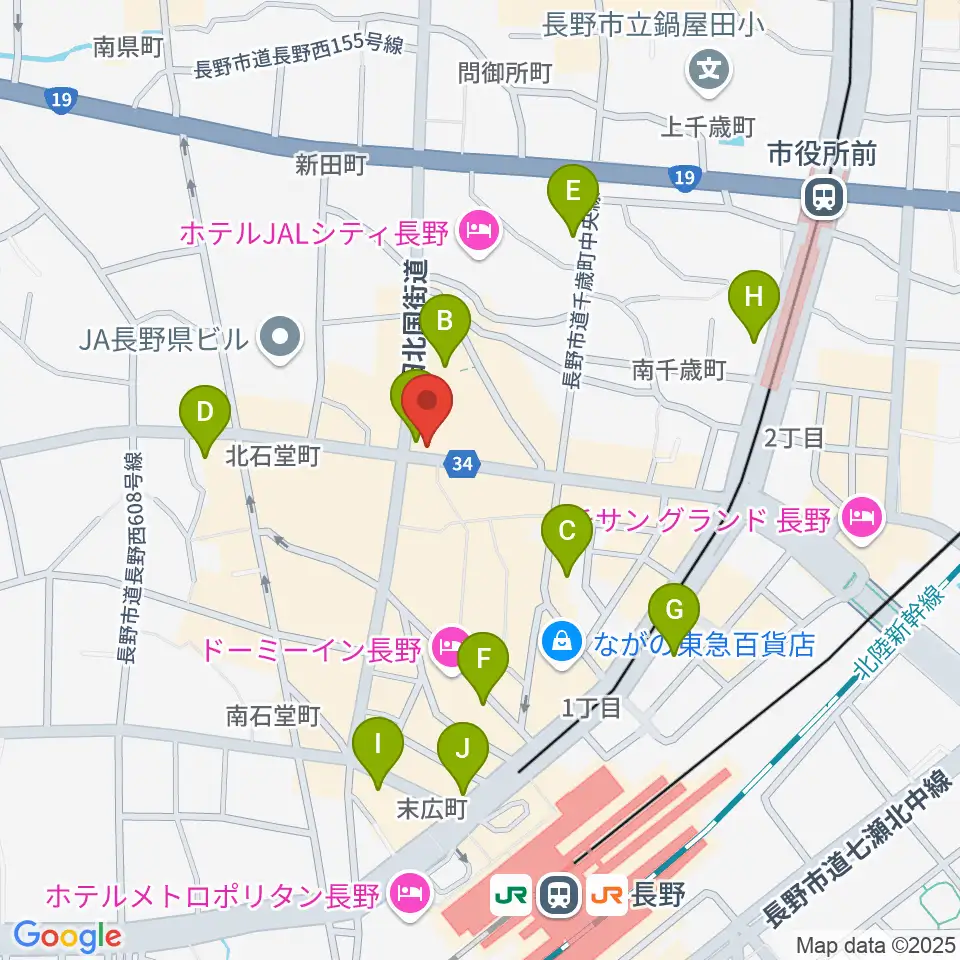 INDIA live the SKY周辺のコンビニエンスストア一覧地図