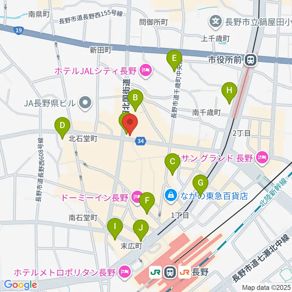 INDIA live the SKY周辺のコンビニエンスストア一覧地図