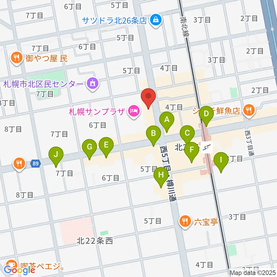 エルム楽器 北区センター周辺のコンビニエンスストア一覧地図