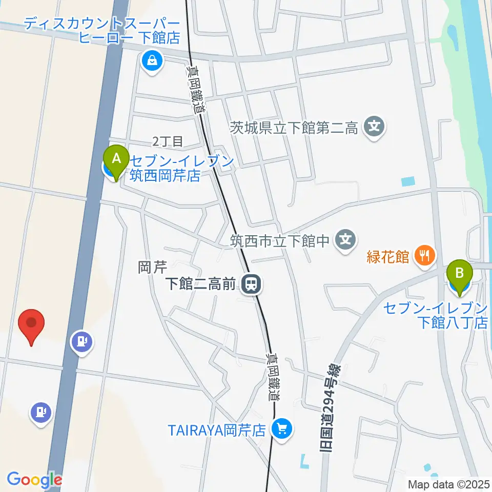 マルシン楽器 音楽教室周辺のコンビニエンスストア一覧地図