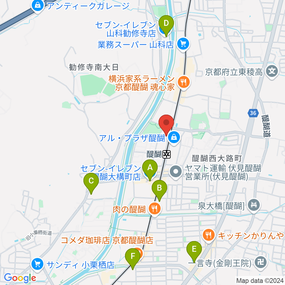 JEUGIA ダイゴセンター周辺のコンビニエンスストア一覧地図