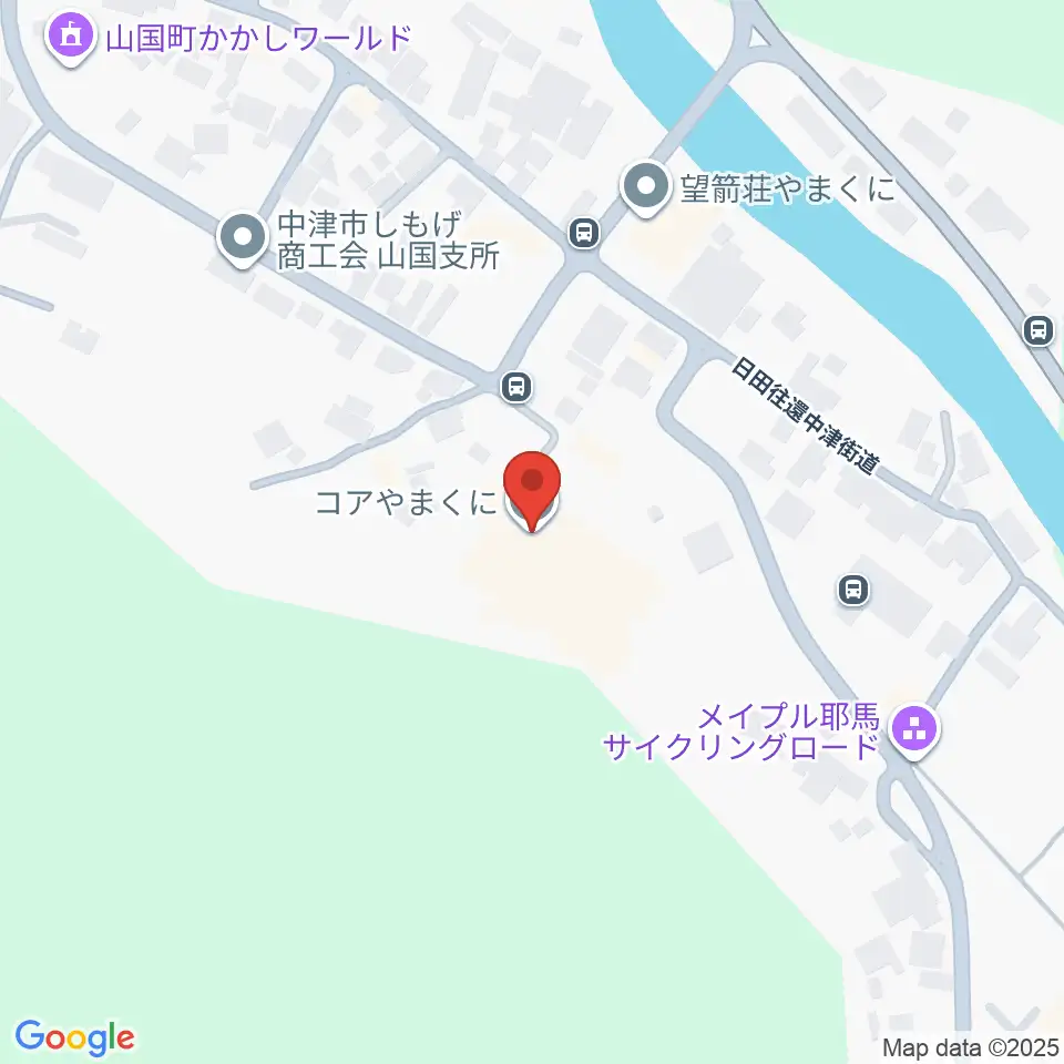 コアやまくに周辺のコンビニエンスストア一覧地図