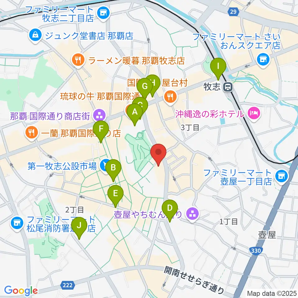 桜坂劇場周辺のコンビニエンスストア一覧地図