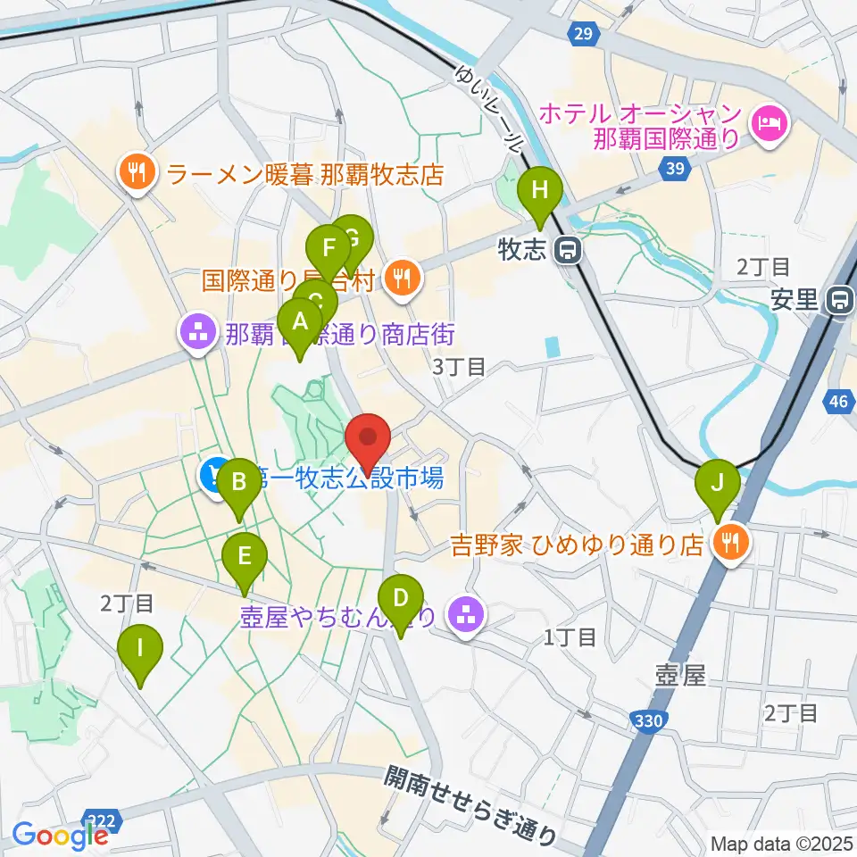 桜坂劇場周辺のコンビニエンスストア一覧地図