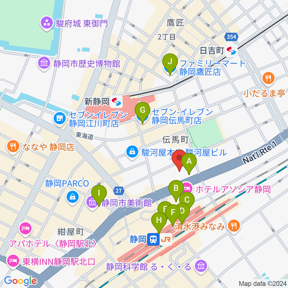 サールナートホール周辺のコンビニエンスストア一覧地図