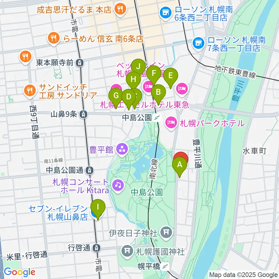 扇谷記念スタジオ・シアターZOO周辺のコンビニエンスストア一覧地図