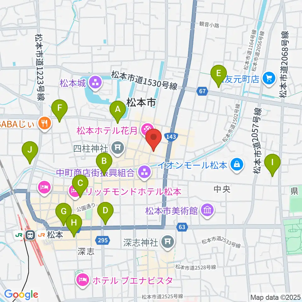 上土劇場周辺のコンビニエンスストア一覧地図