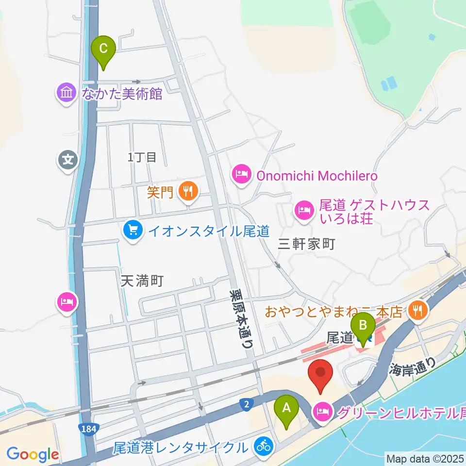 しまなみ交流館テアトロシェルネ周辺のコンビニエンスストア一覧地図