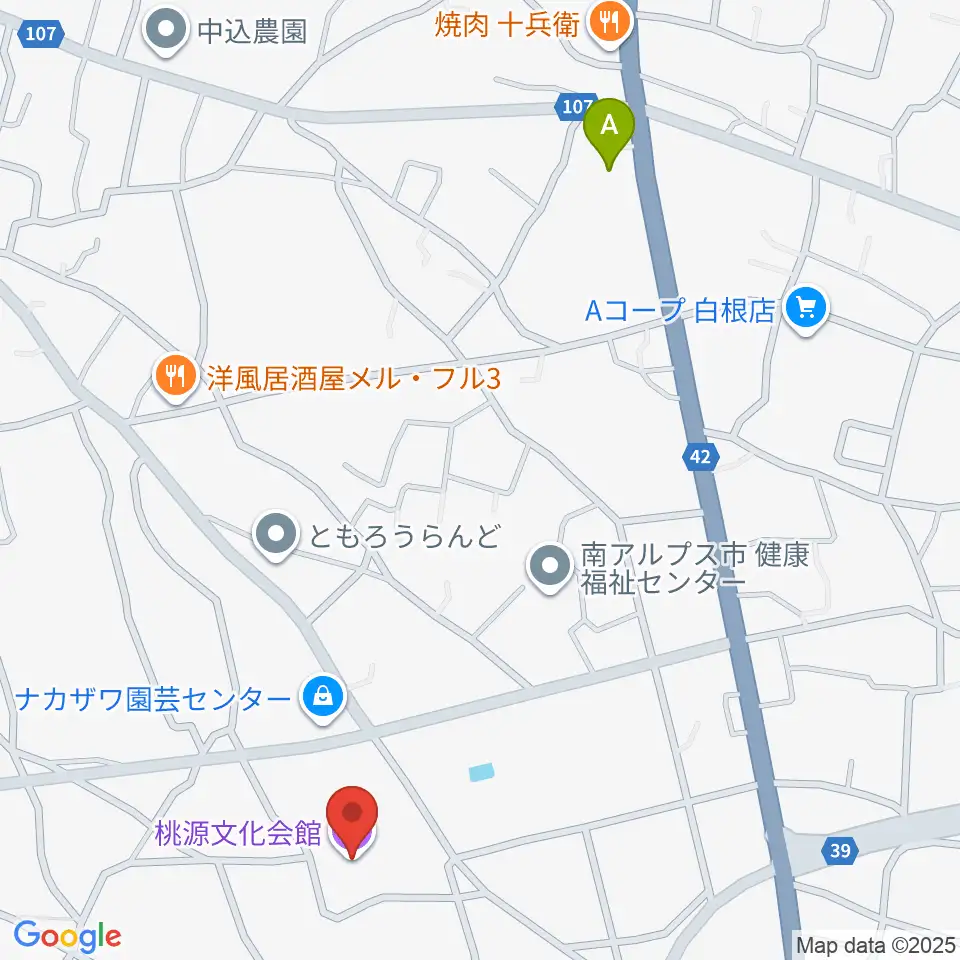 桃源文化会館周辺のコンビニエンスストア一覧地図
