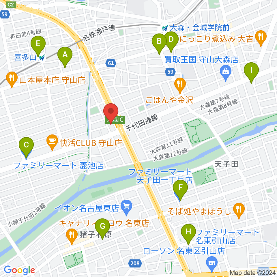 スタジオ異空間周辺のコンビニエンスストア一覧地図