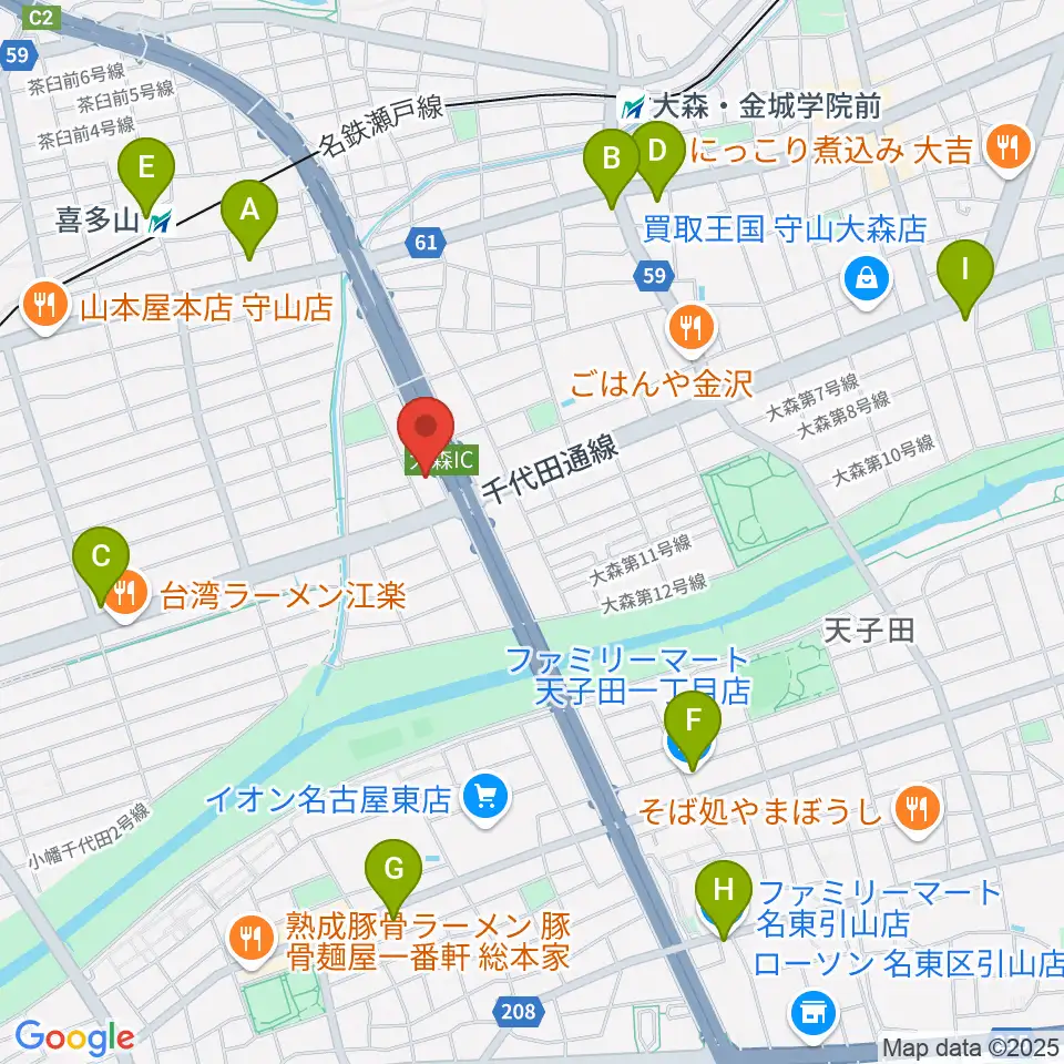 スタジオ異空間周辺のコンビニエンスストア一覧地図