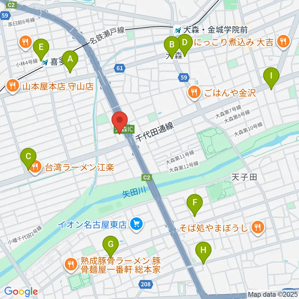 スタジオ異空間周辺のコンビニエンスストア一覧地図