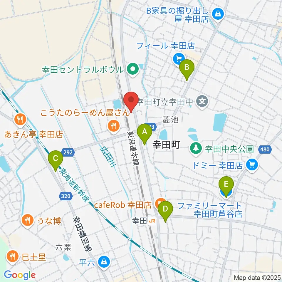 ヴァリアス ルシアリー周辺のコンビニエンスストア一覧地図