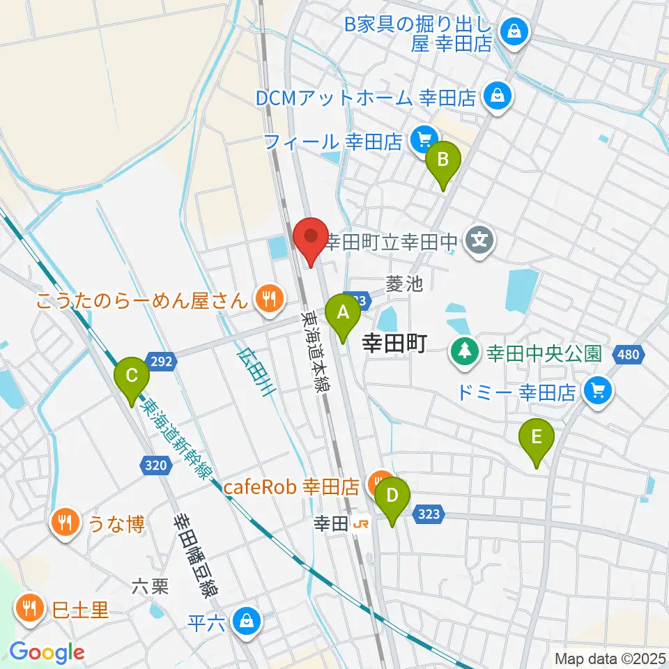 ヴァリアス ルシアリー周辺のコンビニエンスストア一覧地図