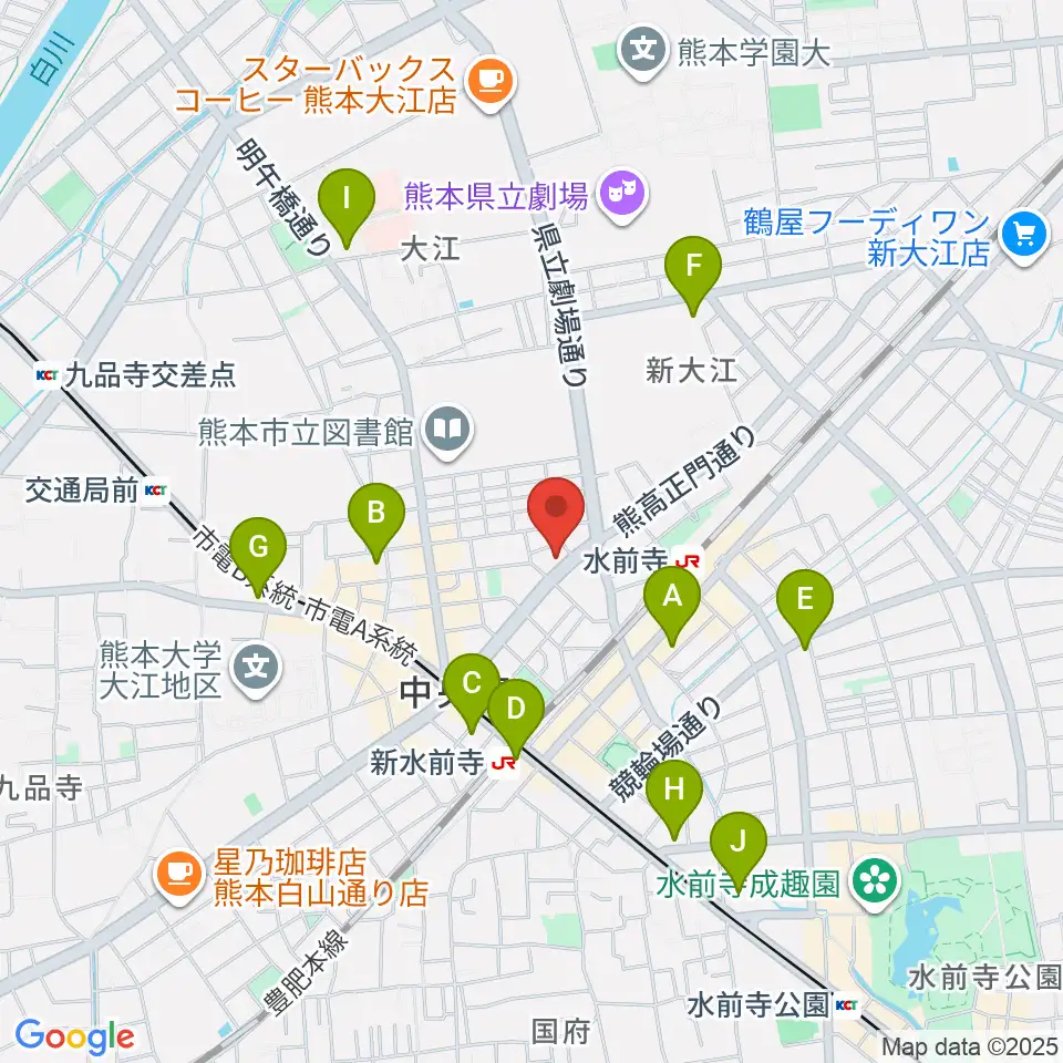 大谷楽器 大江教室周辺のコンビニエンスストア一覧地図