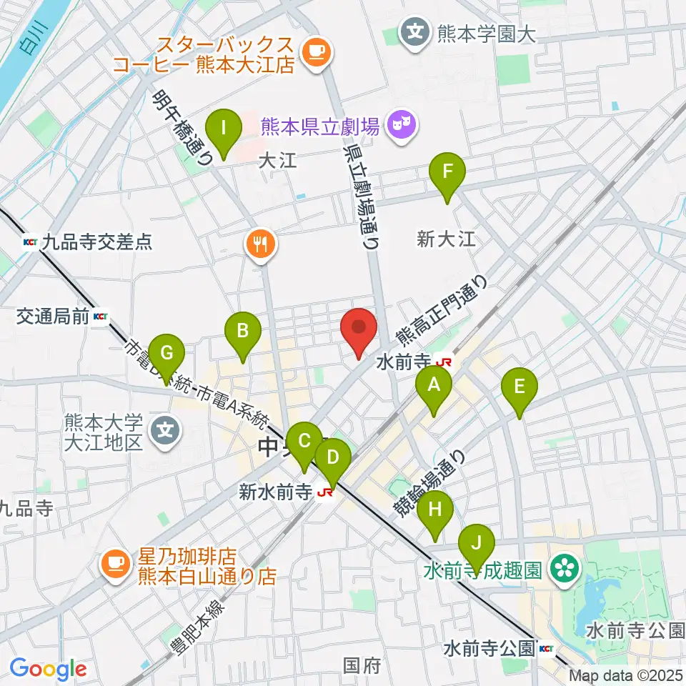 大谷楽器 大江教室周辺のコンビニエンスストア一覧地図