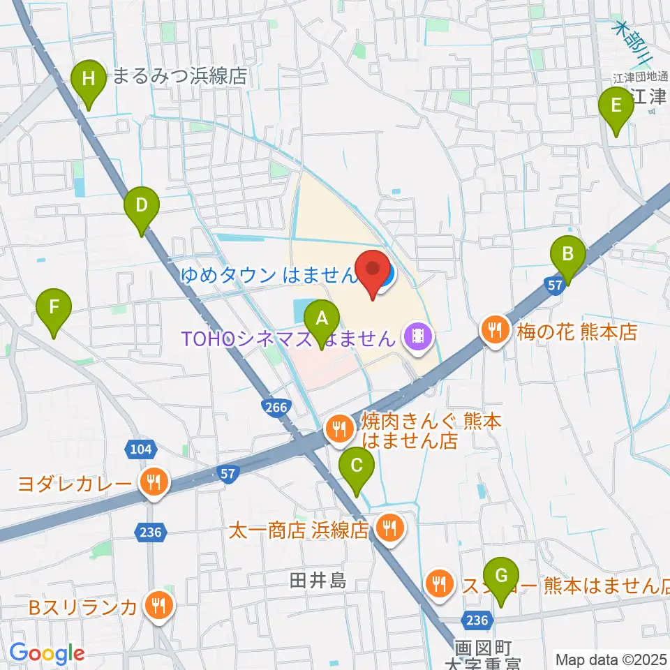 大谷楽器 はません教室周辺のコンビニエンスストア一覧地図