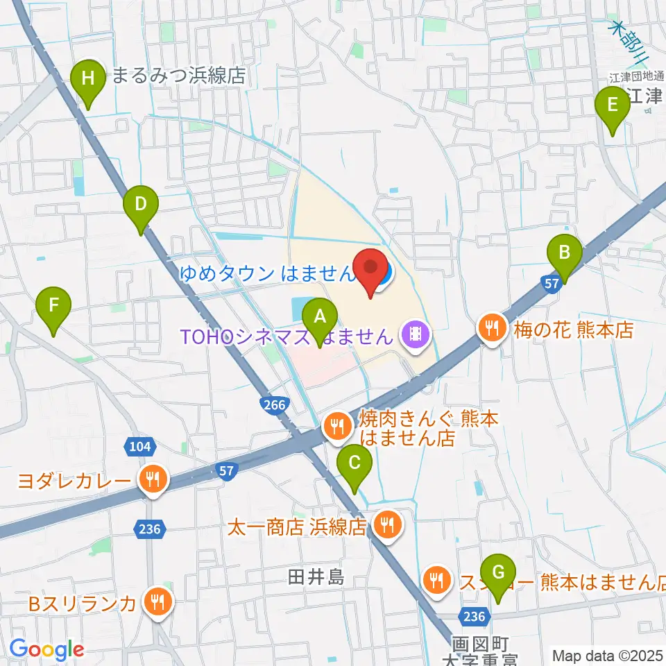 大谷楽器 はません教室周辺のコンビニエンスストア一覧地図