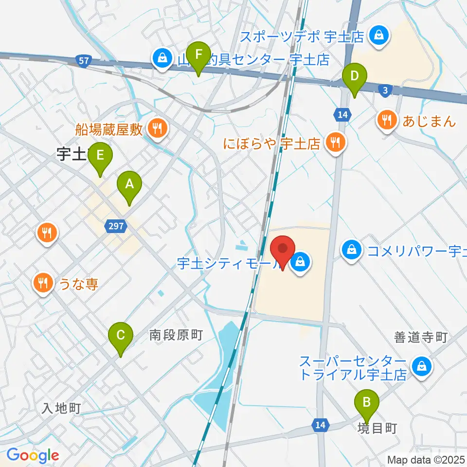 大谷楽器 宇土シティ教室周辺のコンビニエンスストア一覧地図