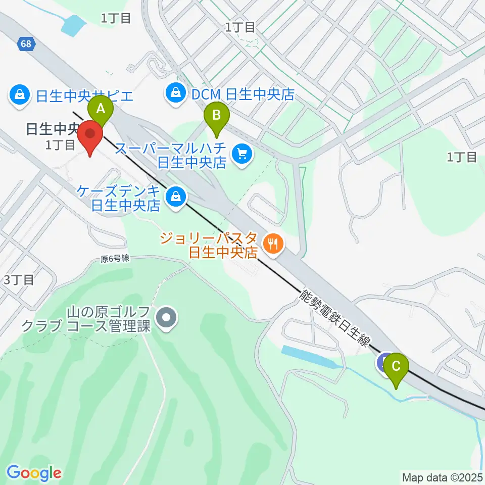 ハセガワ楽器 日生センター周辺のコンビニエンスストア一覧地図