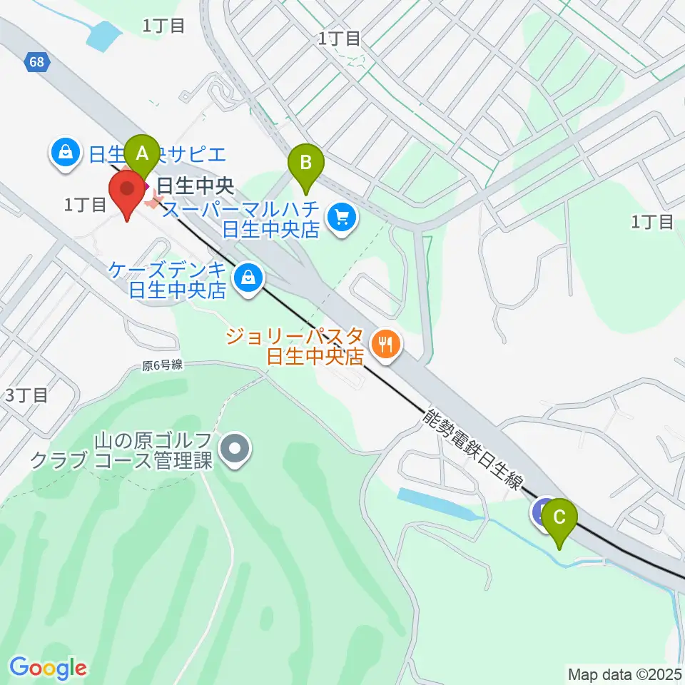 ハセガワ楽器 日生センター周辺のコンビニエンスストア一覧地図