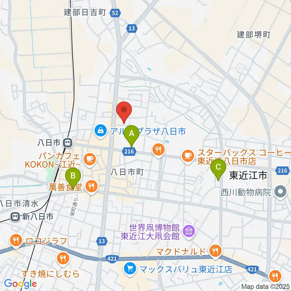 昭和堂楽器周辺のコンビニエンスストア一覧地図