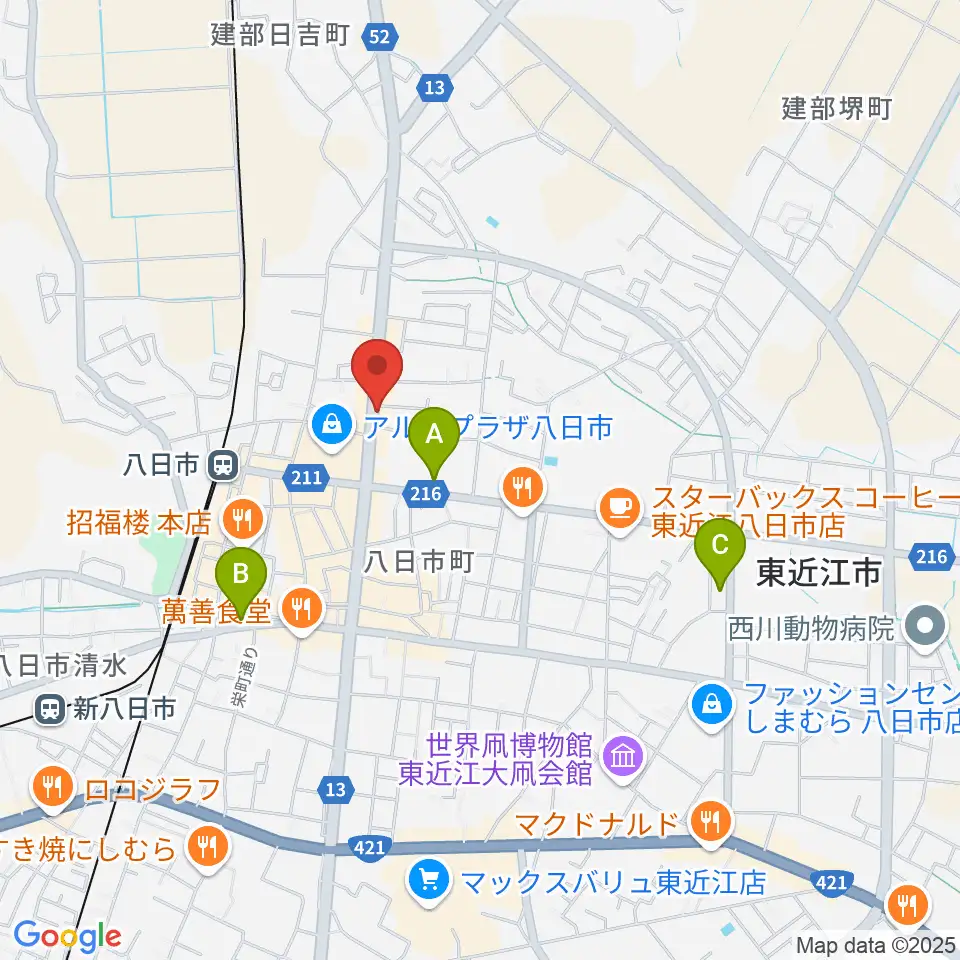 昭和堂楽器周辺のコンビニエンスストア一覧地図