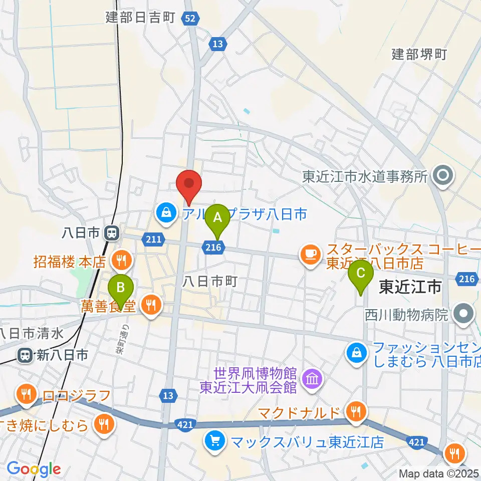 昭和堂楽器周辺のコンビニエンスストア一覧地図