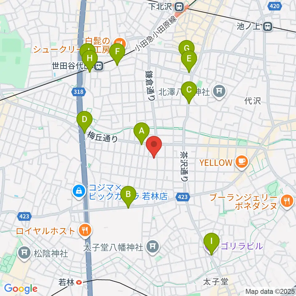 東演パラータ周辺のコンビニエンスストア一覧地図