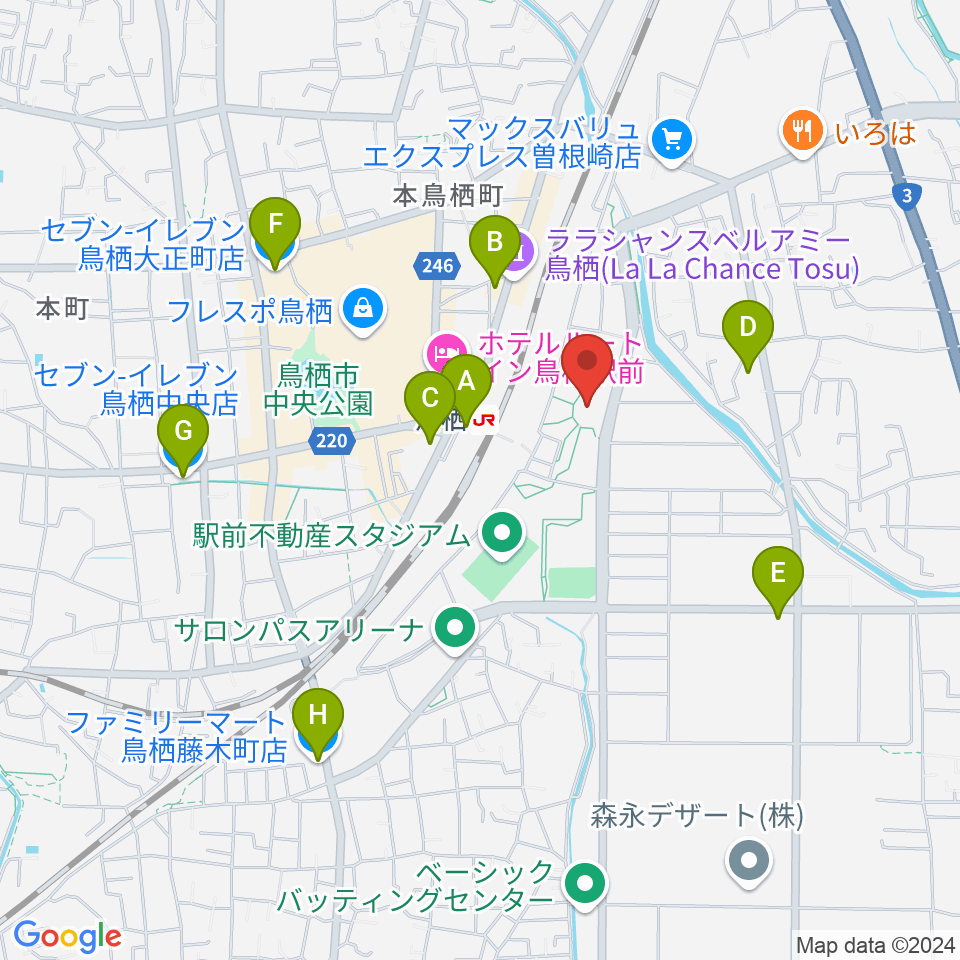 サンメッセ鳥栖周辺のコンビニエンスストア一覧地図