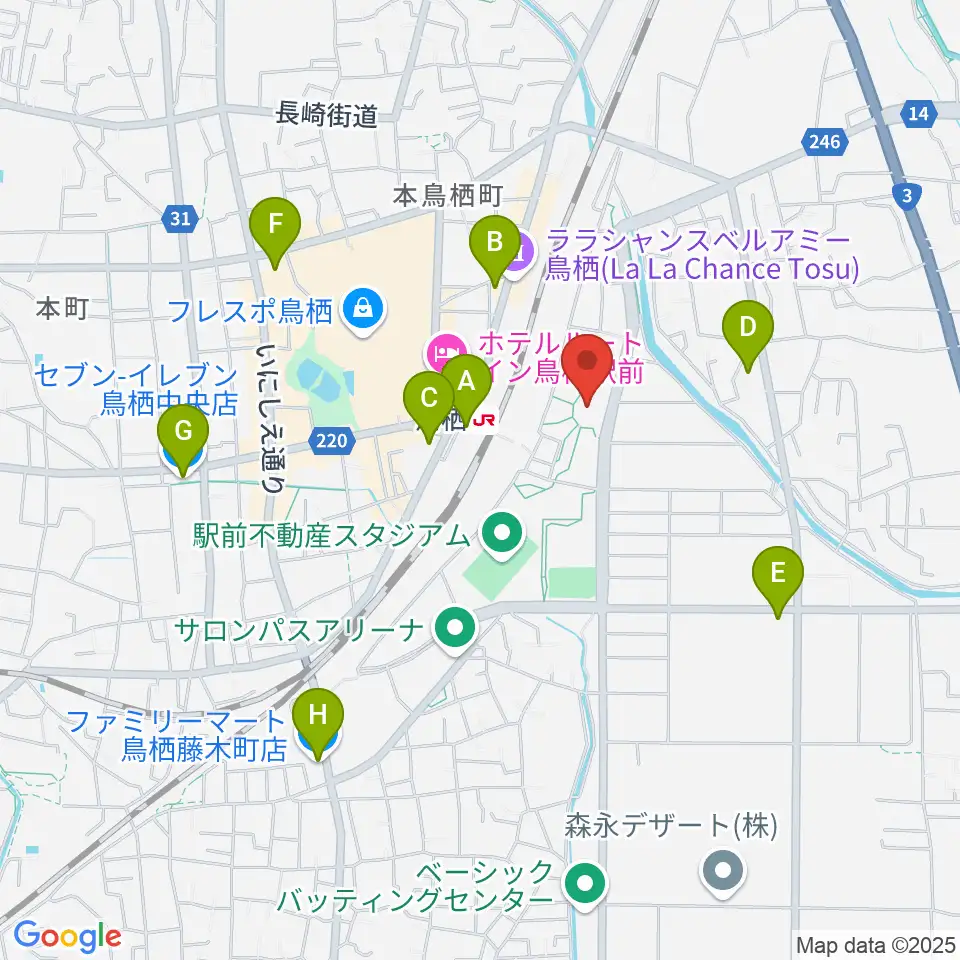 サンメッセ鳥栖周辺のコンビニエンスストア一覧地図