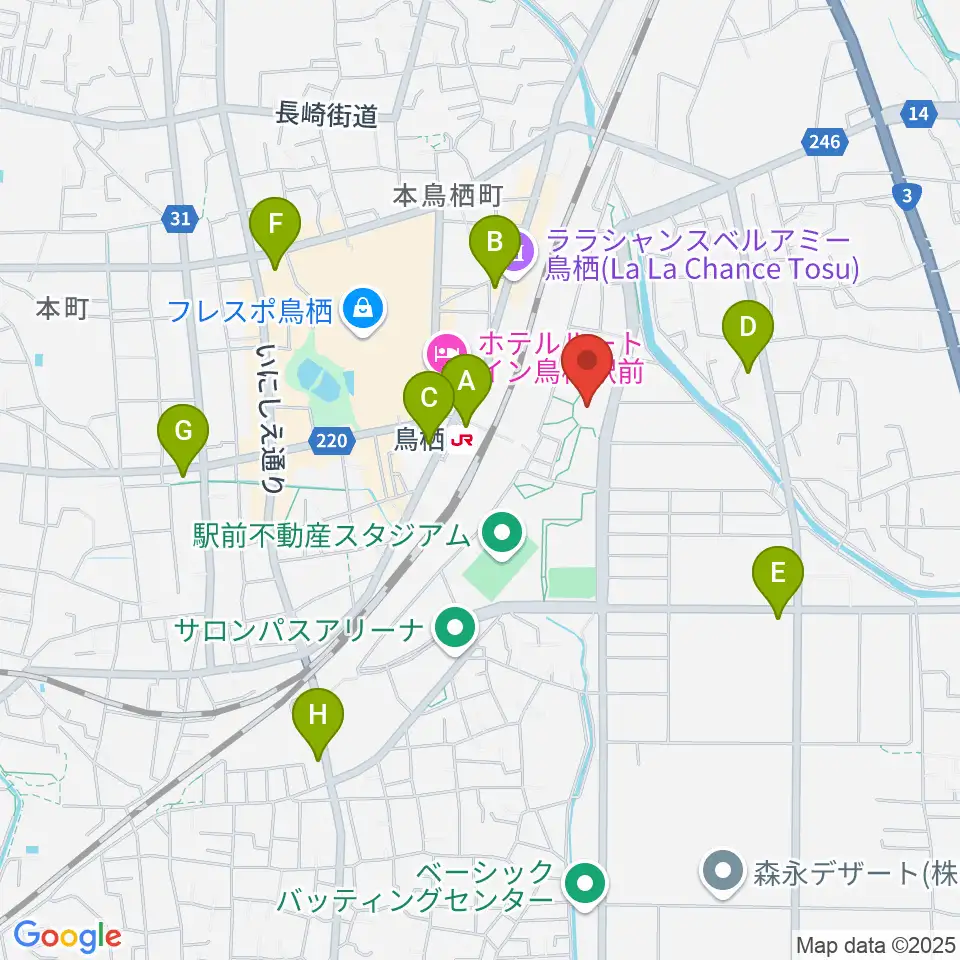 サンメッセ鳥栖周辺のコンビニエンスストア一覧地図