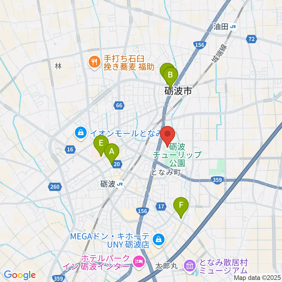 砺波市文化会館周辺のコンビニエンスストア一覧地図