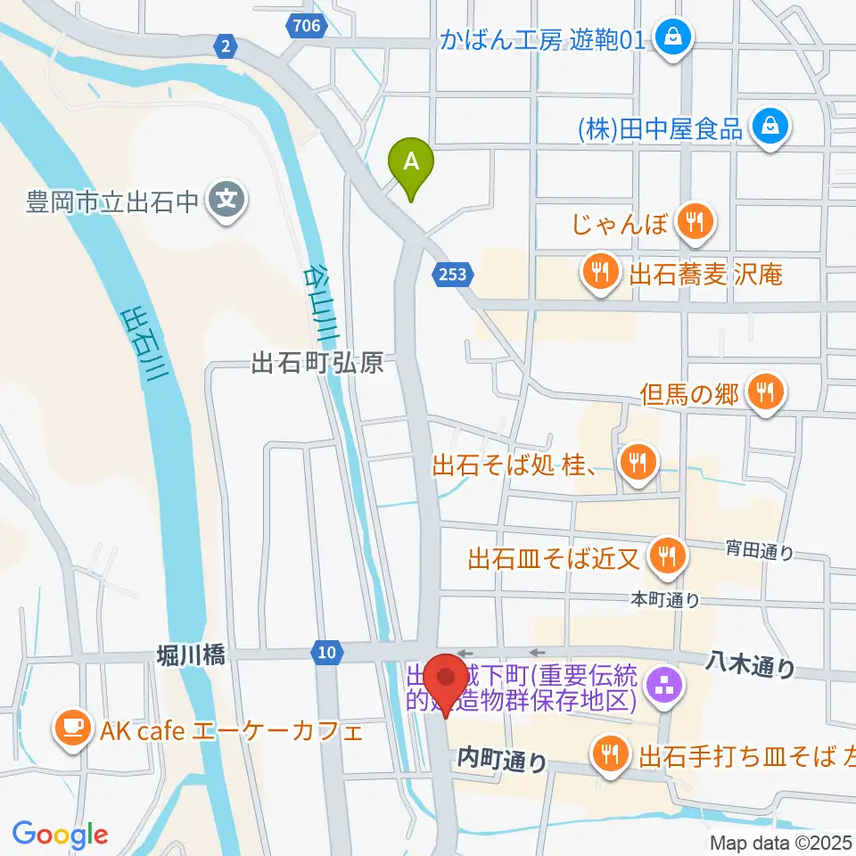 出石永楽館周辺のコンビニエンスストア一覧地図