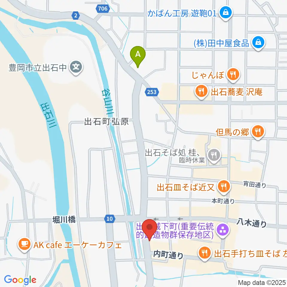 出石永楽館周辺のコンビニエンスストア一覧地図