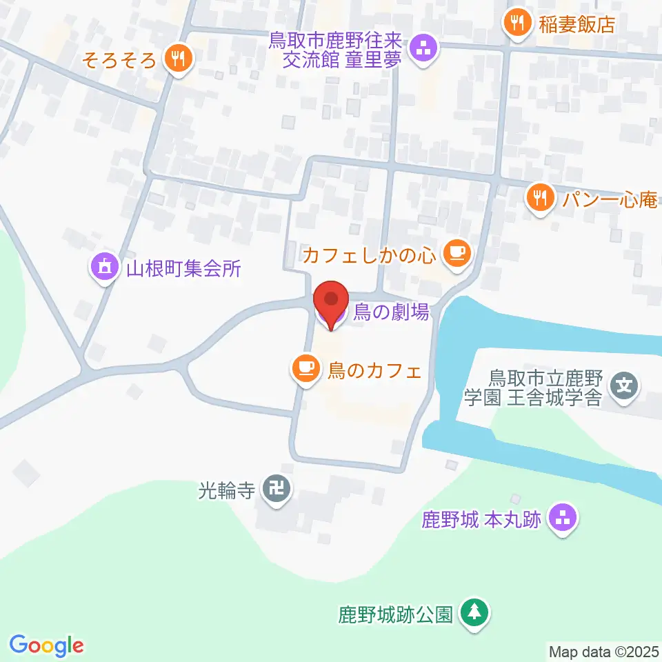 鳥の劇場周辺のコンビニエンスストア一覧地図