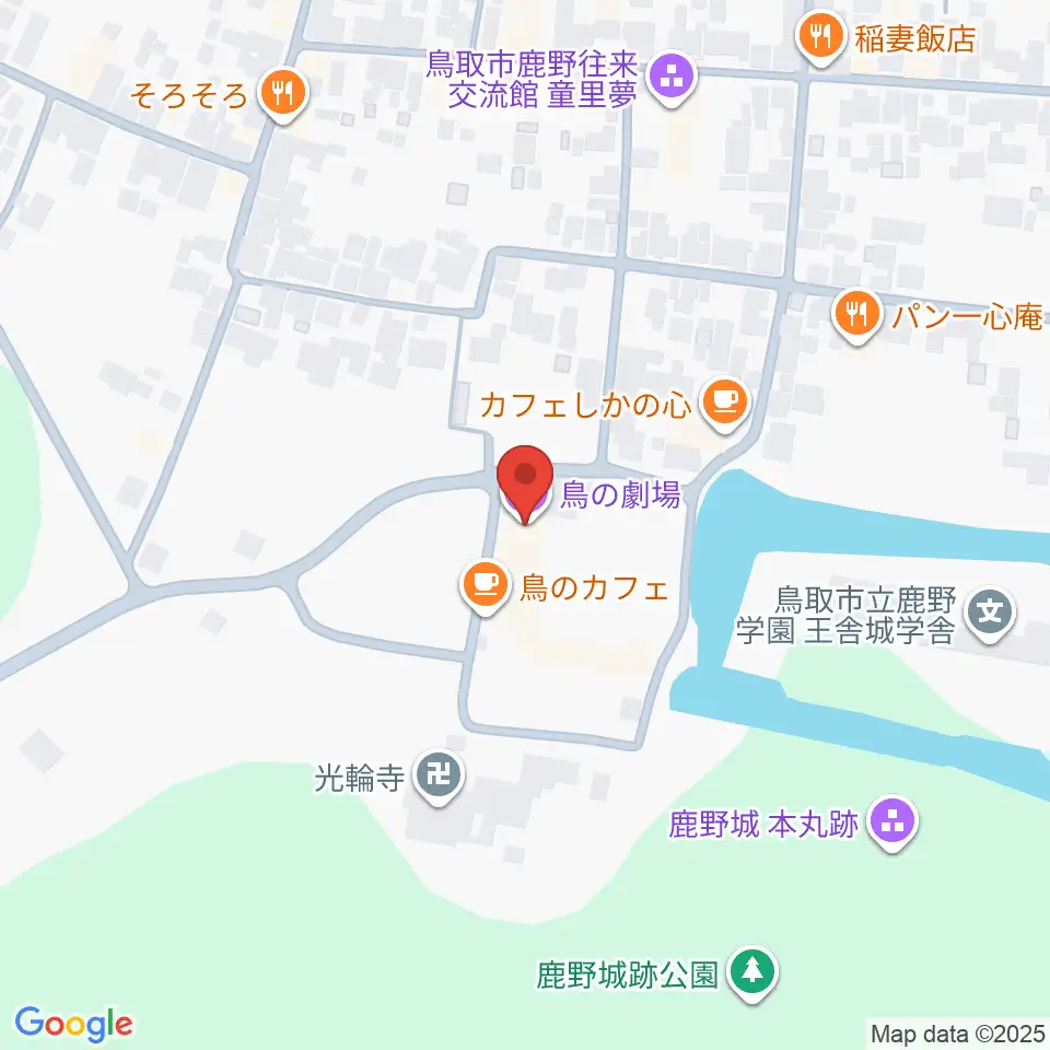 鳥の劇場周辺のコンビニエンスストア一覧地図