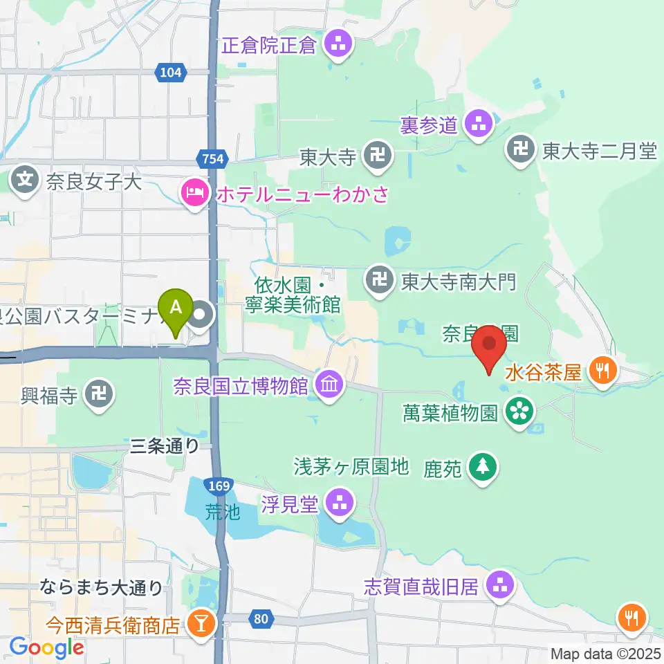奈良春日野国際フォーラム 甍~I・RA・KA~周辺のコンビニエンスストア一覧地図