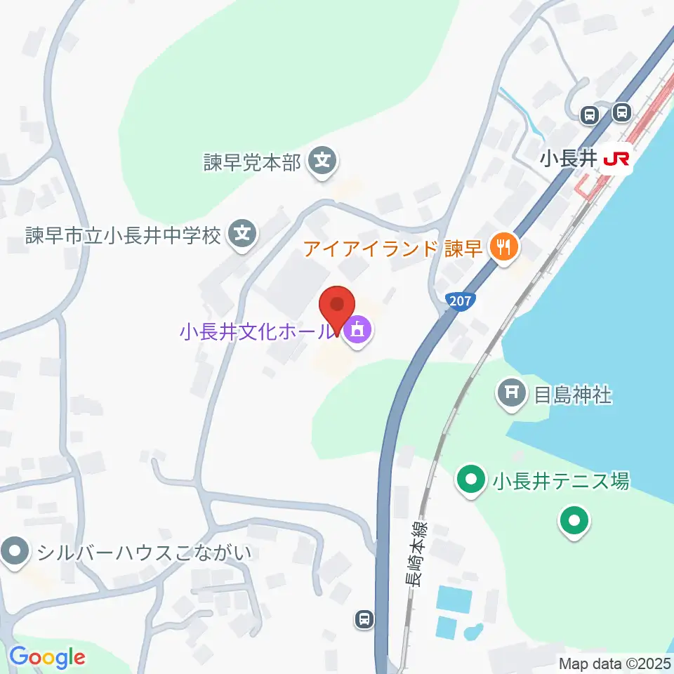 小長井文化ホール・小長井公民館周辺のコンビニエンスストア一覧地図