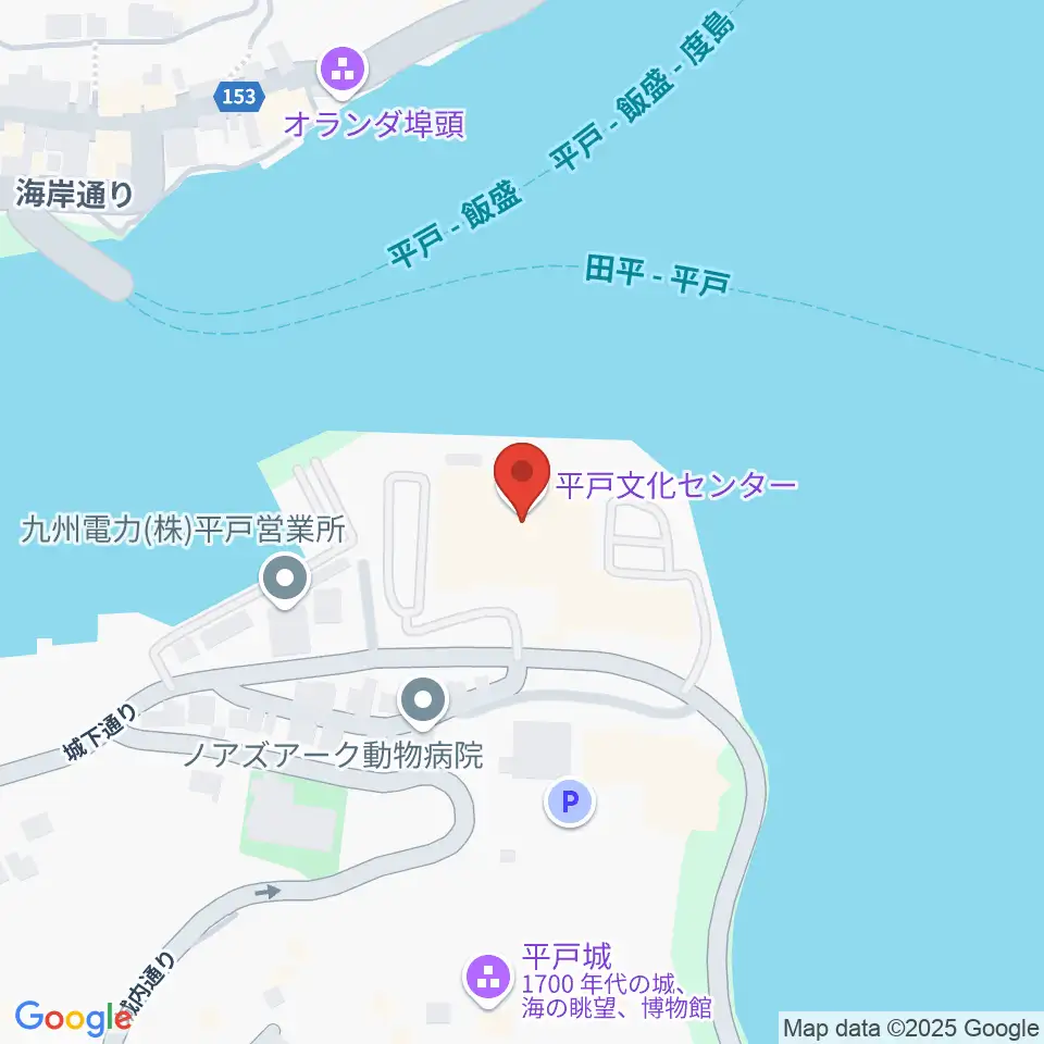 平戸文化センター周辺のコンビニエンスストア一覧地図