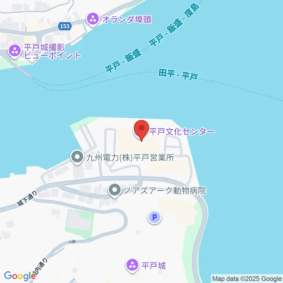 平戸文化センター周辺のコンビニエンスストア一覧地図