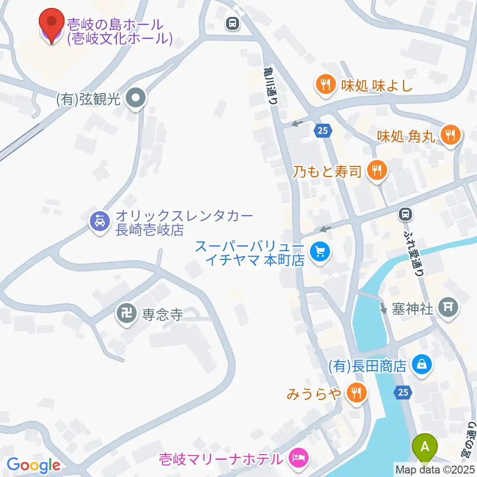 壱岐の島ホール周辺のコンビニエンスストア一覧地図