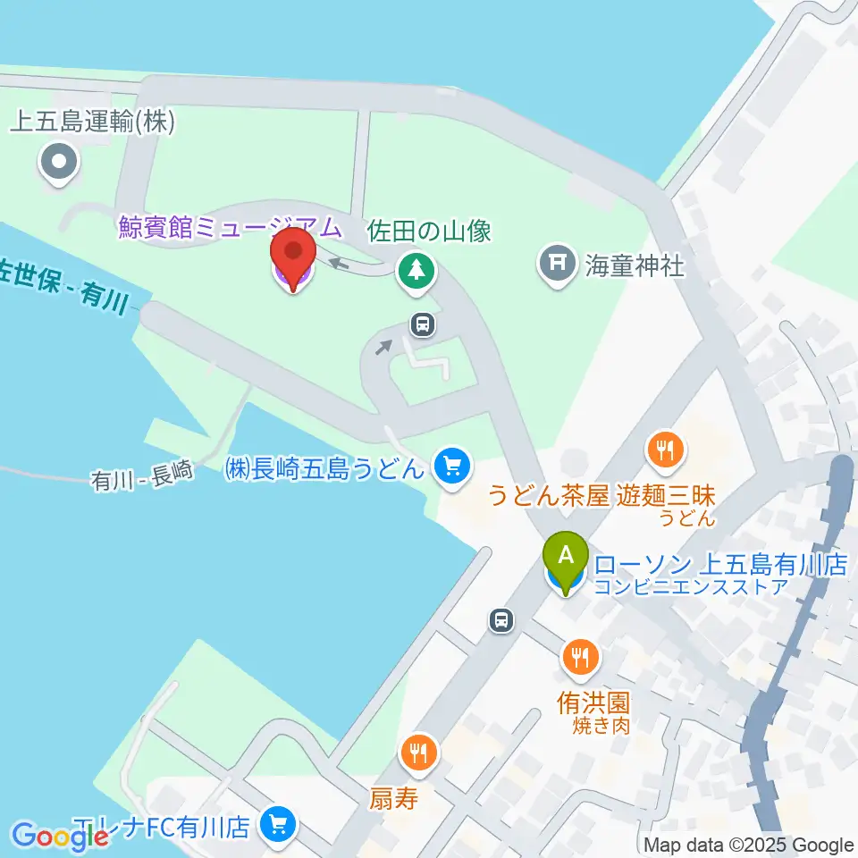 鯨賓館ミュージアム・ホール周辺のコンビニエンスストア一覧地図