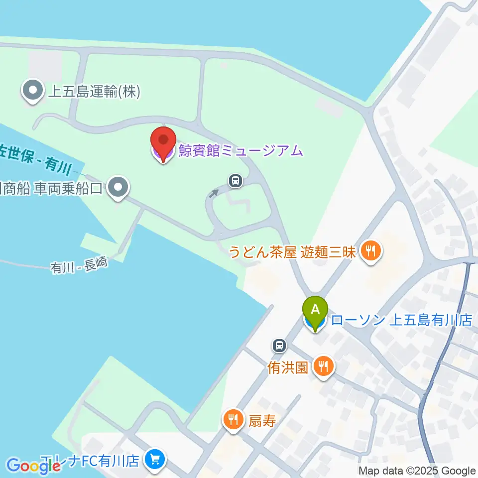 鯨賓館ミュージアム・ホール周辺のコンビニエンスストア一覧地図