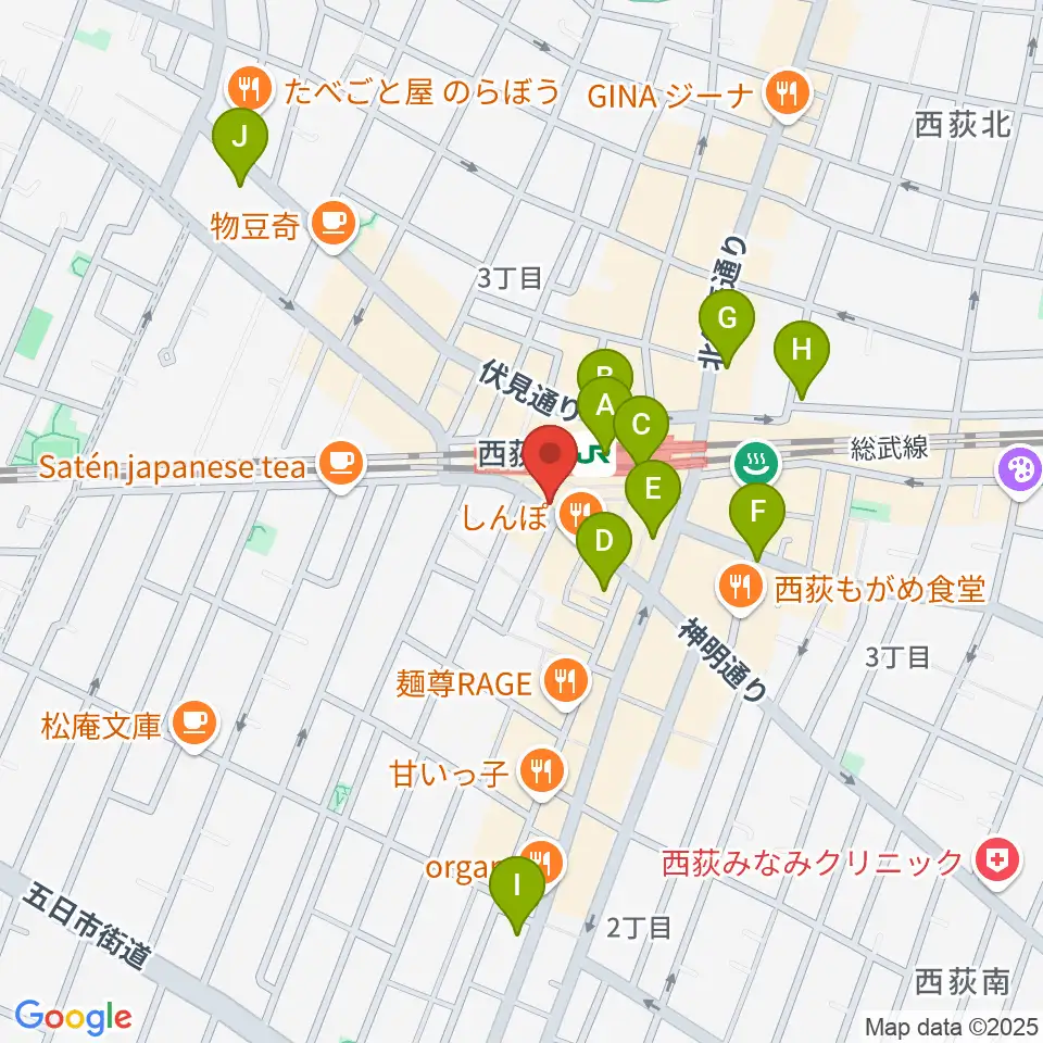 西荻窪アートリオン周辺のコンビニエンスストア一覧地図