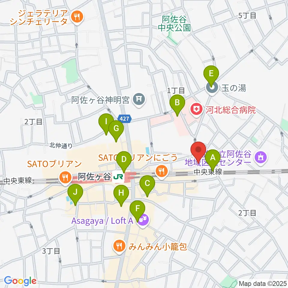 アイネビッテ音楽教室周辺のコンビニエンスストア一覧地図
